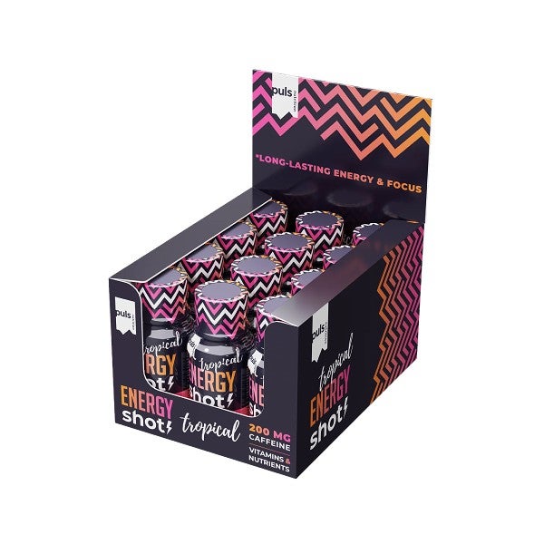 PULS Nutrition 12 X Tropical Energy Shot 60 ml
