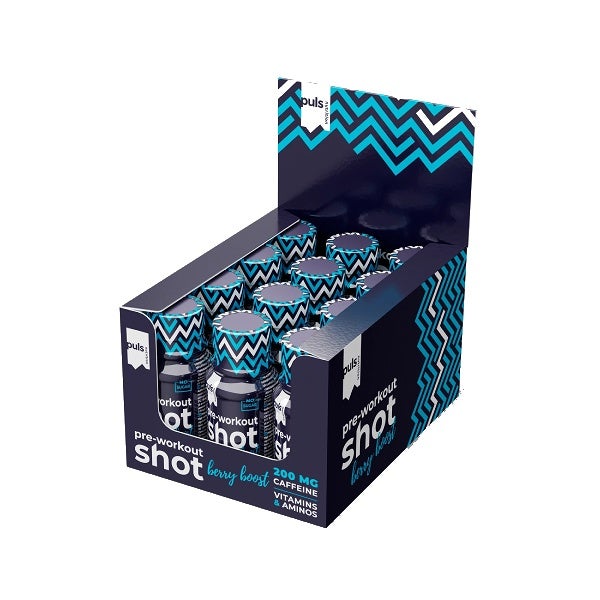 PULS Nutrition 12 X Berry Boost Pre-workout Shot 60 ml